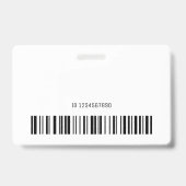 名前パーソナライズされた紫ピンクグラデーショントレンディー バッジ (裏面)