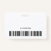 名前パーソナライズされた紫ピンクグラデーショントレンディー バッジ (裏面)