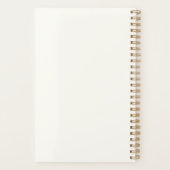 名前パーソナライズされた自転車お洒落かわいいヴィンテージ プランナー手帳 (裏面)