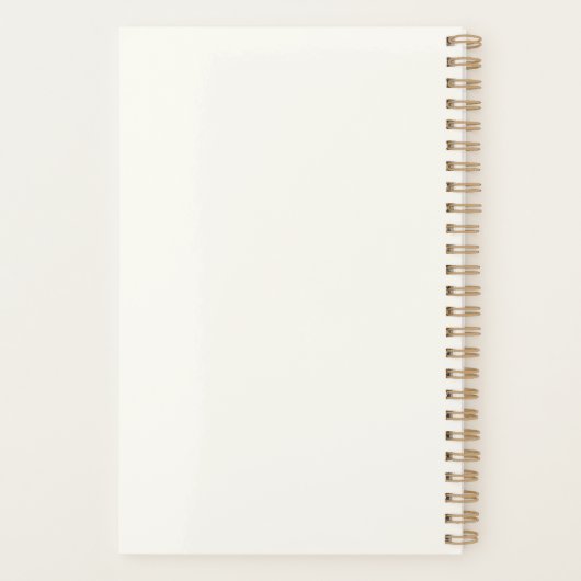 名前パーソナライズされた自転車お洒落かわいいヴィンテージ プランナー手帳 (裏面)