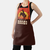 名前パーソナライズされた西カウボーイブルライダーロデオ エプロン (インサイチュ)