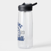 名前パーソナライズされた野球チームのプレーヤーゲーム ウォーターボトル (左面)