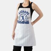 名前パーソナライズされた野球チームのプレーヤーゲーム エプロン (インサイチュ)