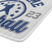 名前パーソナライズされた野球チームのプレーヤーゲーム カッティングボード (角)