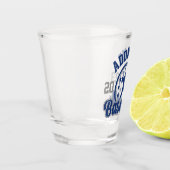 名前パーソナライズされた野球チームのプレーヤーゲーム ショットグラス (左)