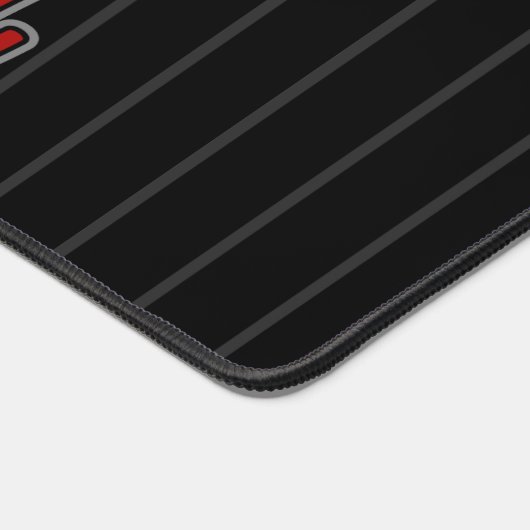 名前パーソナライズされた野球チームのプレーヤーゲーム デスクマット (コーナー)