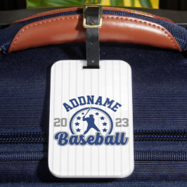 名前パーソナライズされた野球チームのプレーヤーゲーム ラゲッジタグ