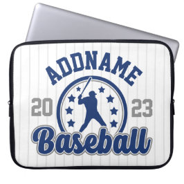 名前パーソナライズされた野球チームのプレーヤーゲーム ラップトップスリーブ