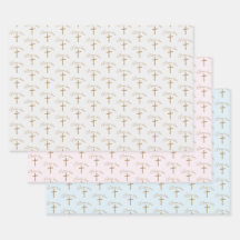 名前パーソナライズされた金ゴールドクロス《キリスト教》洗礼式や命名式バプティスマル