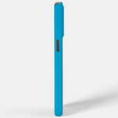 名前パーソナライズされた青の色のミニマル Case-Mate iPhoneケース (裏面 / 右)