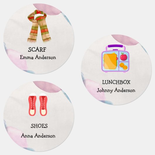 名前パーソナライズされた、イメージ、説明「9 in 1」 ラベル (グループ)