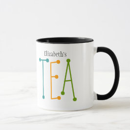 名前パーソナライズされた"TEA"マグカップ マグカップ