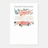 名前パーソナライズされたBible Verse Notepad ポストイット (正面)