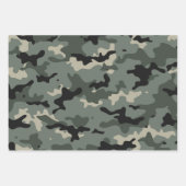 名前パーソナライズされたCamouflage ラッピングペーパーシート (正面3)