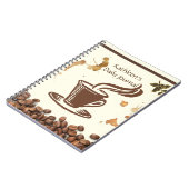 名前パーソナライズされたCoffee Daily Journal ノートブック (左側)