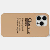 名前パーソナライズされたiPhone 15 pro max case Case-Mate iPhoneケース (裏面 (横))