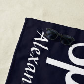 名前パーソナライズされたMermaidバチェロレッテ ビーチタオル (インサイチュ)