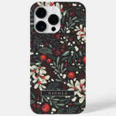 名前パーソナライズされたMoodyモダン Botanical Case-Mate iPhoneケース (裏面)