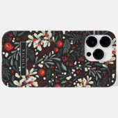 名前パーソナライズされたMoodyモダン Botanical Case-Mate iPhoneケース (裏面 (横))