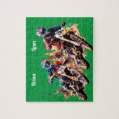 名前パーソナライズされたmotocrossパズル ジグソーパズル (縦)