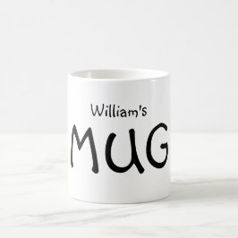 名前パーソナライズされたMUG コーヒーマグカップ