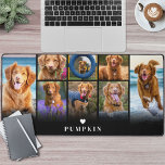 名前パーソナライズされたPet Photo Collage デスクマット<br><div class="desc">ハートパーソナライズされた7-Photo Collage Desk Mat。このカスタムデスクマットは、あらゆるワークスペースにパーソナルで実用的なtouchを追加するように設計されている。上にシンプルハートのアクセントがあり、下の宇宙はクラシックセリフフォントでペットの名前や名前を特徴とする。下の7枚のコラージュは瞬間を捉えお気に入りの、その瞬間を意味のあるユニーク形見として捉える。完全にカスタマイズ可能な写真や文字を変更して、ペットの恋人や家族の思い出、特別な機会など、あらゆるテーマに合わせることができます。贈り物や個人的な使用に最適なデスクマットは、オフィスや自宅のセットアップに暖かさと個性のtouchをもたらします。</div>