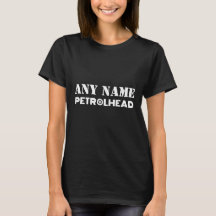 名前パーソナライズされたPetrolhead Tシャツ