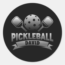 名前パーソナライズされたPickleballステッカー