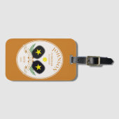 名前パーソナライズされたPickleballロゴ ラゲッジタグ (正面横)