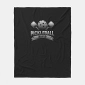 名前パーソナライズされたPickleball フリースブランケット (正面)