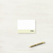 名前パーソナライズされたSage Pinwheels ポストイット (デスク上)