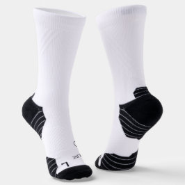 名前パーソナライズされたsock black&white ソックス