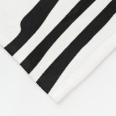 名前パーソナライズされたtiger顔zebra stripes フリースブランケット (角)