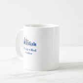 名前パーソナライズされたWilliam Mugの意味 コーヒーマグカップ (正面左)
