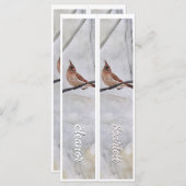 名前パーソナライズされたWinter（鳥）ショウジョウコウカンチョウ2ブックマーク (正面/裏面)