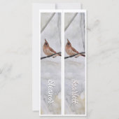 名前パーソナライズされたWinter(鳥)ショウジョウコウカンチョウ2ブックマーク (正面)