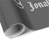 名前パーソナライズされたwordcloudテンプレート ラッピングペーパー (ロールコーナー)