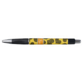 名前パーソナライズされたyellow leopardハート ボールペン (正面)