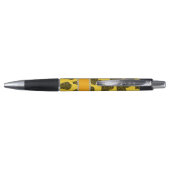 名前パーソナライズされたyellow leopardハート ボールペン (裏面)