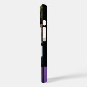 名前パープルでパーソナライズされた5つの個人的な写真 Case-Mate iPhoneケース (裏面 / 左)