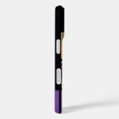 名前パープルでパーソナライズされた5つの個人的な写真 Case-Mate iPhoneケース (裏面 / 右)