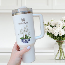 名前ビニールステッカー付き白オーキッドチノワリー シール