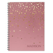 名前ピカスタマイズックマルサラグリッター星 ノートブック (正面)
