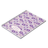 名前ピンクインジゴフラワードードル ノートブック (左側)