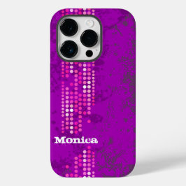 名前ピンクパープルサーフスタイルケース Case-Mate iPhone 14 PROケース