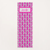 名前ピンクリボン乳がん認識度サポート ヨガマット (正面)