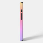 名前ピンク薄紫イエローサンセットカラータイポグラフィ Case-Mate iPhoneケース (裏面 / 左)