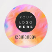 名前ファッションショップカスタムロゴ抽象芸術ラベル ラベル (デザイン1)