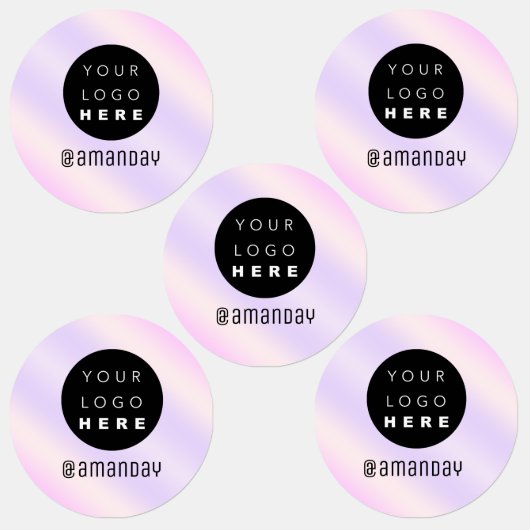 名前ファッションショップカスタムロゴ紫 ラベル (グループ)