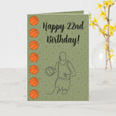 名前フォトパーソナライズされた気持ちスポーツバスケットボール カード (黄色い花)